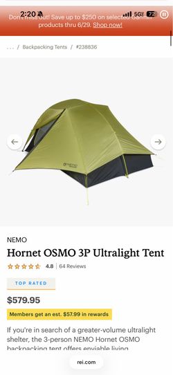 Nemo Hornet 3 Person Ultralight Teng