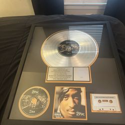 2pacs  RIAA  Certified Multi Platinum Award 