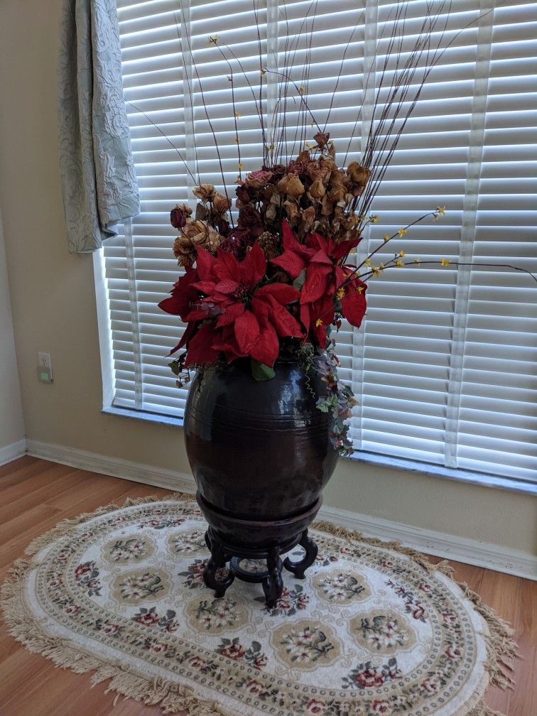 dried flower arrangement