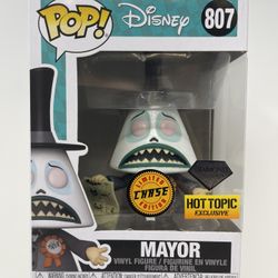 Disney / The Nightmare Before Christmas Funko Pop - Mayor #807 (Chase Limited Edition - Diamond Glitter Collection - Hot Topic Exclusive)