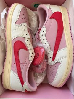Travis Scott 1 Low Tropical Pink Size 11