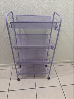 Purple Rolling Cart