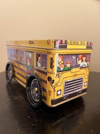 Vintage School Bus District 75 No.3 Keller Charles of Philadelphia Tin