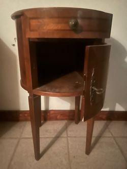 Small oak side table