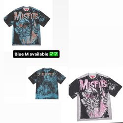 Supreme SS26’ week 7 Supreme/The Misfits® S/S Top Pink & Blue 