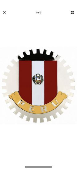 Peru car grill emblem