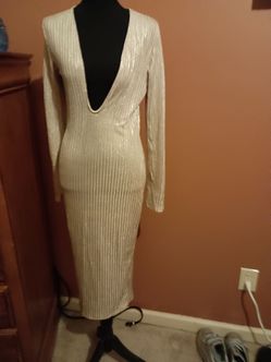 Gold maxi dress