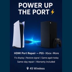 PS5/Xbox HDMI Port Repair