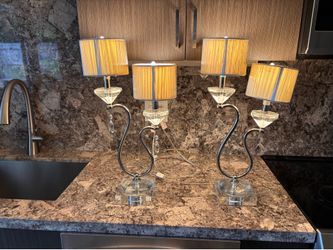 Pair of accent lamps