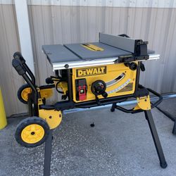 Dewalt Table Saw With Rolling Stand 