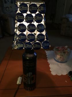 Hand made bud lamp