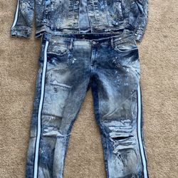 Jean Jacket And Jeans Set 