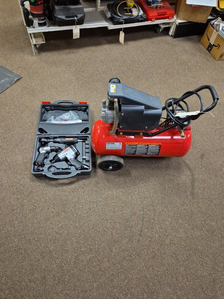 Craftsman 7 Gallon 125 PSI Compressor Air Tool Kit