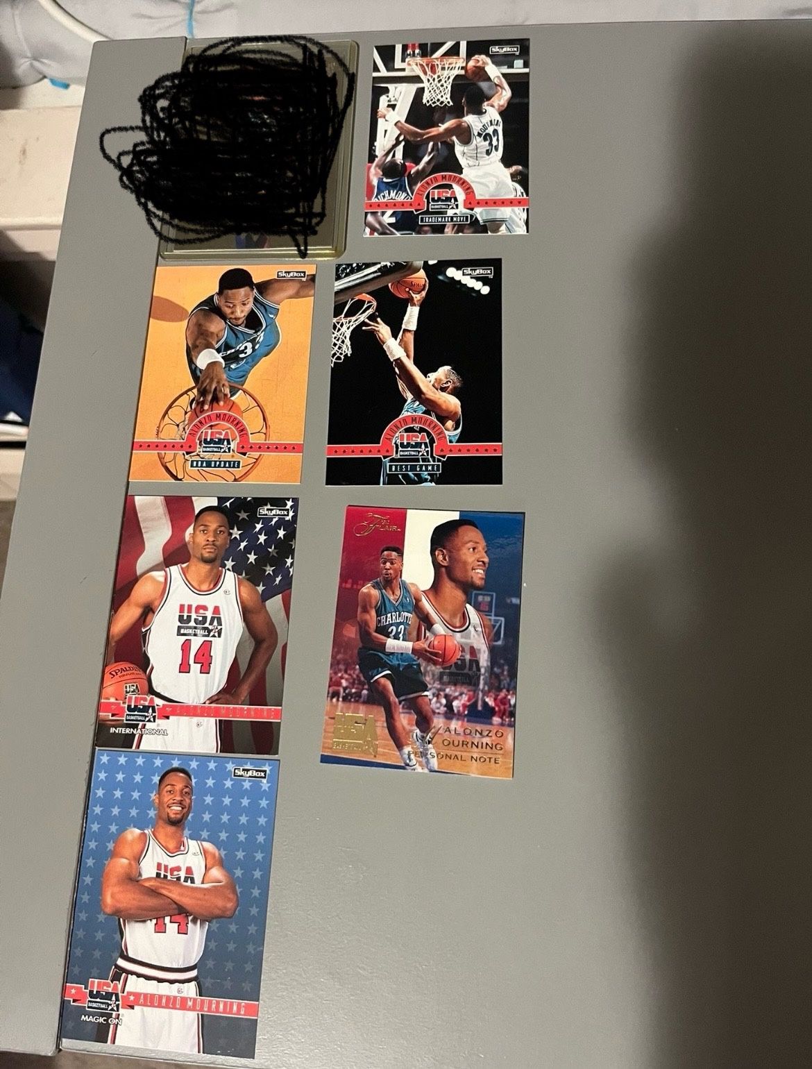 6 Alonzo Mourning Basketball Cards