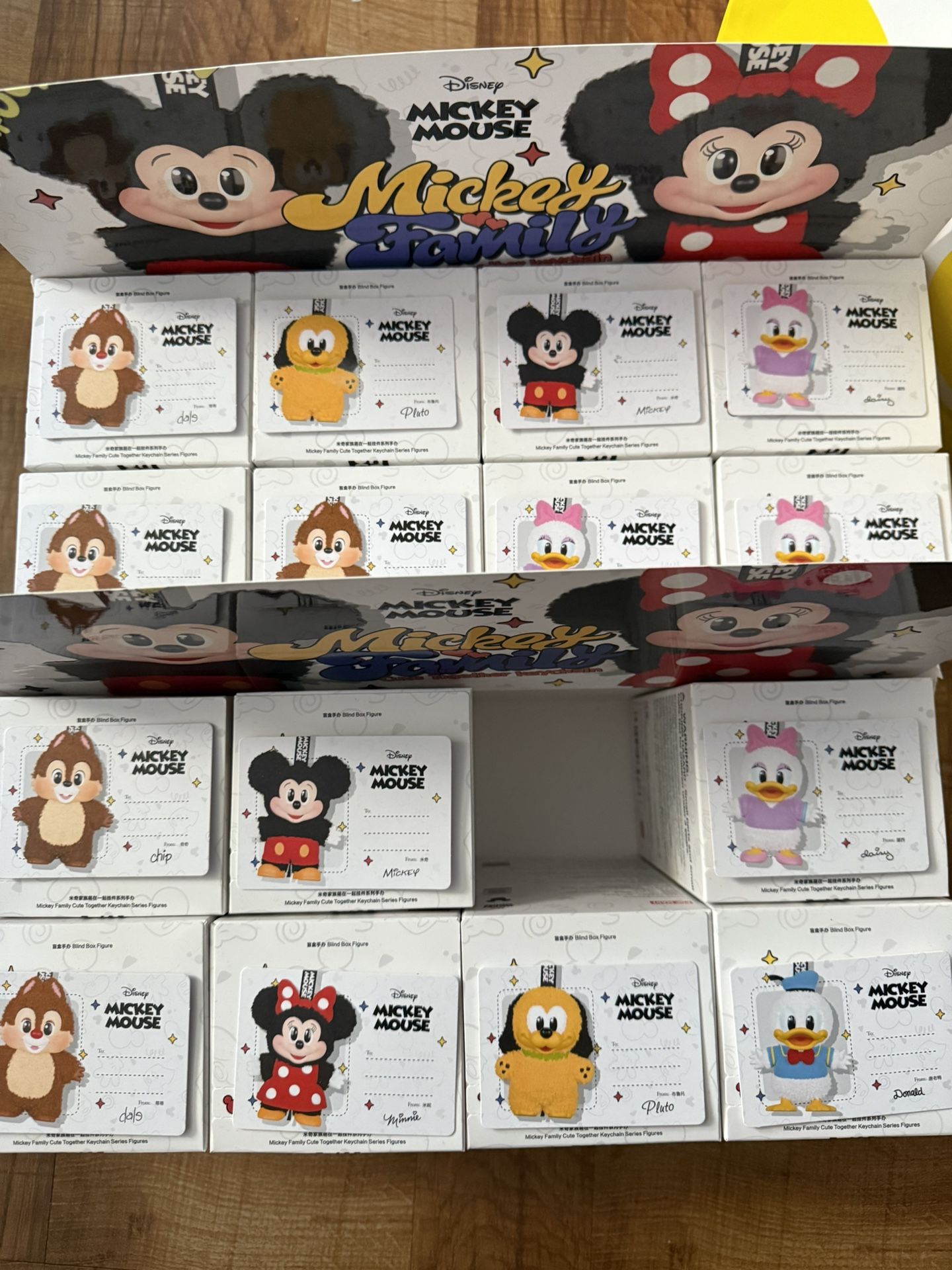 Mickey Family Cute Together Keychain Series Figures