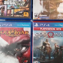 4 PS4 Games In Great Shape And Condition Obo 