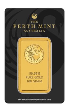 Perth Mint 100g 99.99% Pure Gold Bar