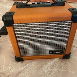 Orange Amp With Chord 