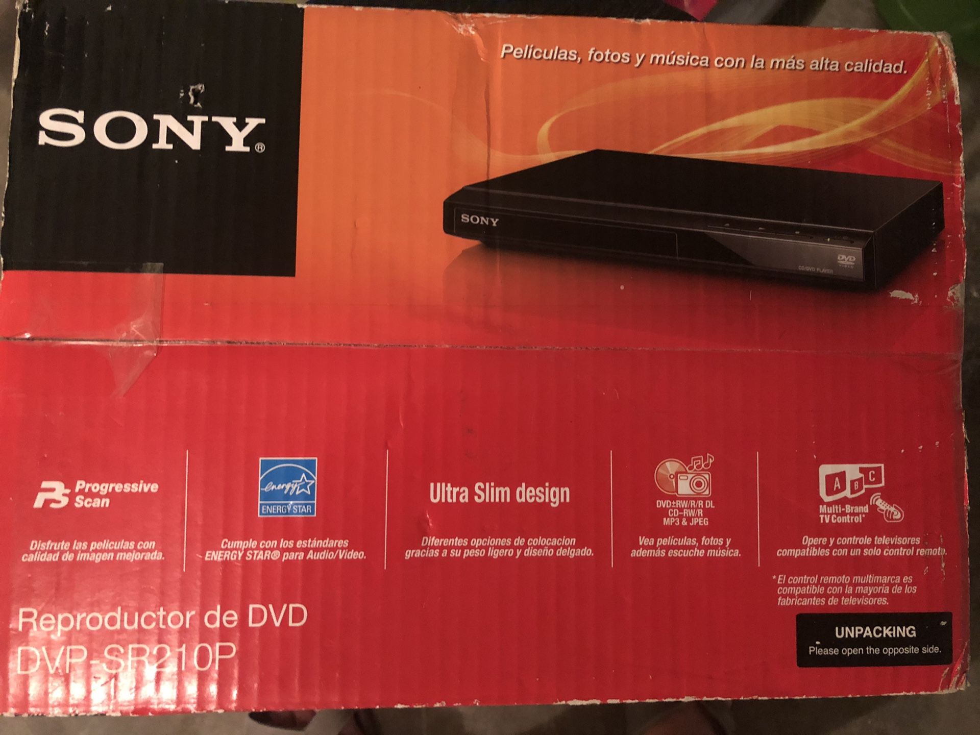 Sony cd / dvd ultra slin brand new