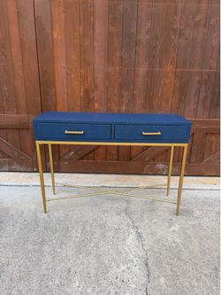 Navy Blue / Gold Console Table - single or pair