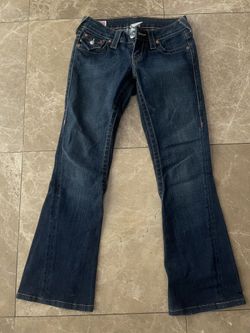 True Religion Women Jeans Size 24 Joey Flare Dark Blue