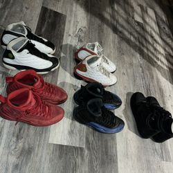 All Used Jordan’s , And Black Air Forces 