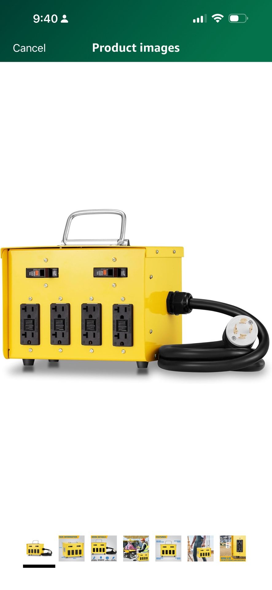 30A 125/250V Twist-Lock Temporary Power Distribution Box, Spider Box Electrical 8 x 20A GFCI Outlets, OSHA/NEC Compliant, ETL Listed, Durable 1.5M 10/
