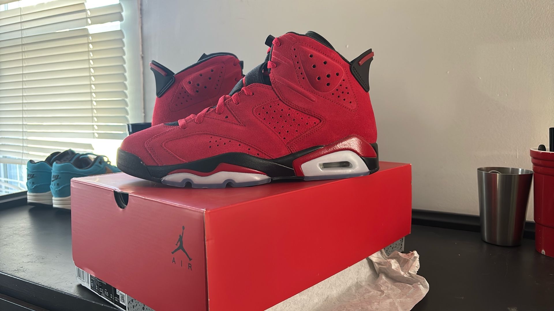 Chicago Bulls Red Jordan 6’s