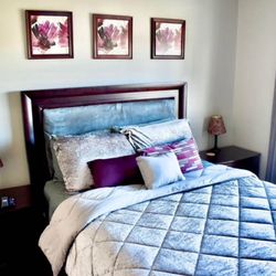 5-Piece Queen Bedroom Set + Mattress ✨