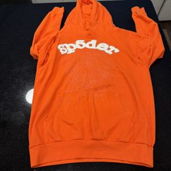 Sp5der Logo Hoodie Sweatshirt ‘Orange’