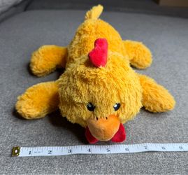 KONG Cozie Charlie Chicken Plush Dog Toy Squeaker Yellow Stuffed Toy