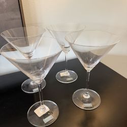 4 Marquis By Waterford Martini Glasses 