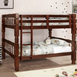 Twin / twin Bunk bed - Litera Individual De Madera  