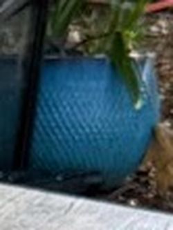 Blue Ceramic Planter Pot