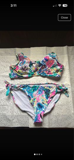 Two piece multicolored swimsuit