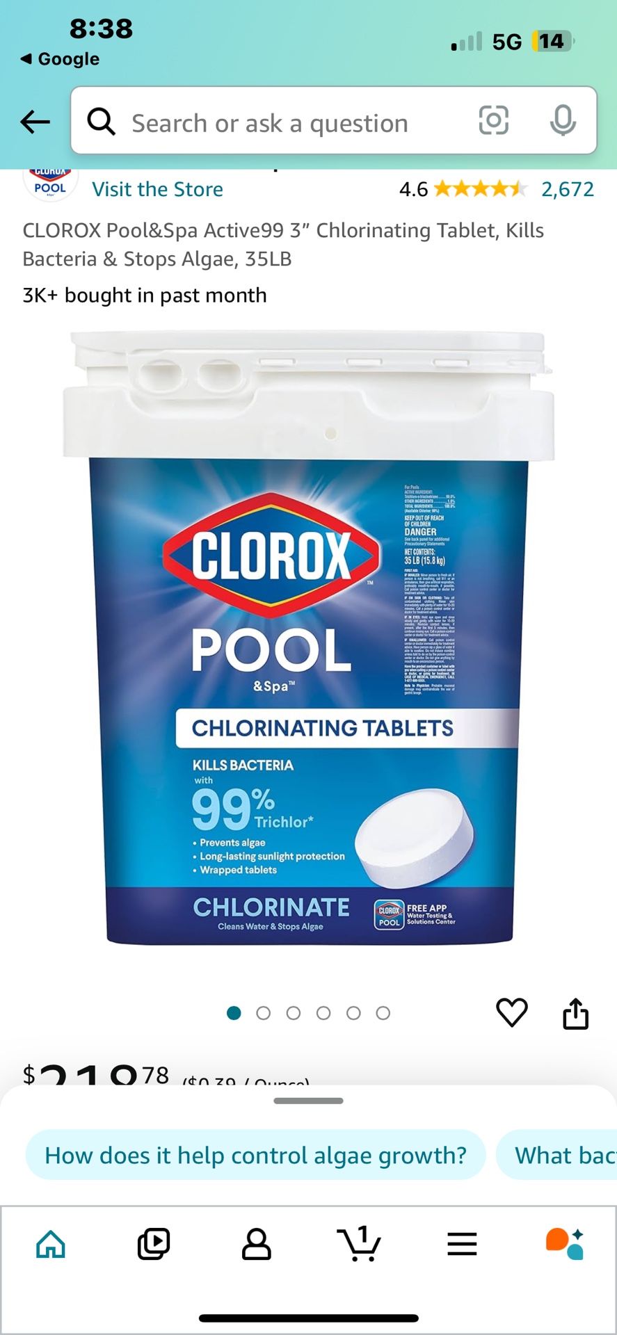 Clorox Pool Tablets