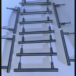 11 Units - 5 inch Hole Cabinet Pulls Brushed Nickel Stainless Steel Kitchen  Handles.