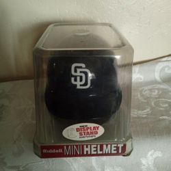  retro San Diego Padres Riddell mini batting practice helmet