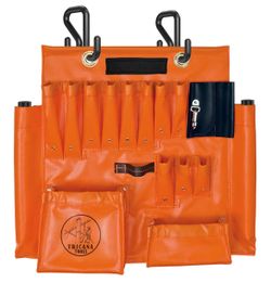 Lineman Tool Board, Aerial Apron, Bucket Truck Tools Organizer with Over 16 Pockets, Tool Organizer for Bucket Trucks and Lineman, Includes Two 2” Buc