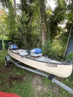 Gheenoe Classic 15.6' Boat, Gas Motor and Trailer 