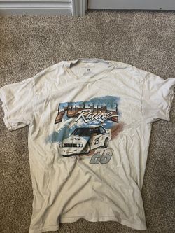 White Racing Graphic Tee