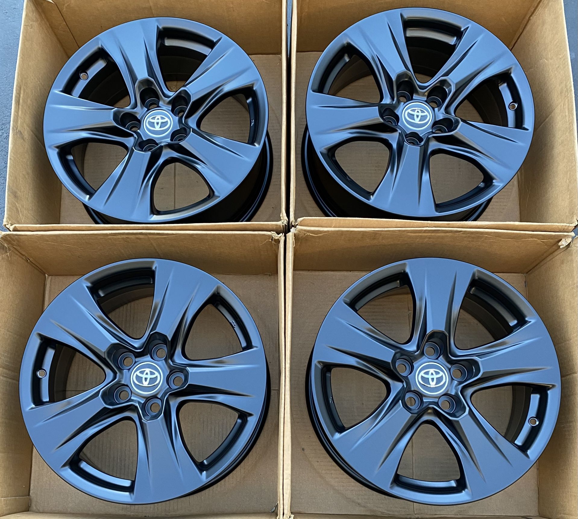 17” Toyota RAV4 factory wheels rims satin black new