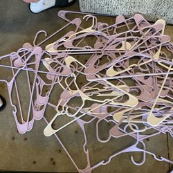 Purple And White Hangers 
