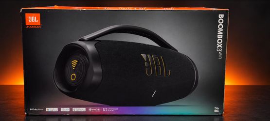 JBL Boombox 3 Wi‑Fi Speaker with Original Box