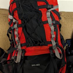 The North Face Red/Black Hiking Backpack