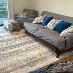 Couch and Chair And Rug