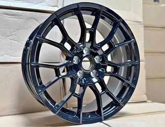 Set 4 Gloss Black Rims 19x8.5 +40 60.1 Fit Toyota RAV4 Camry Avalon Venza BZ4X