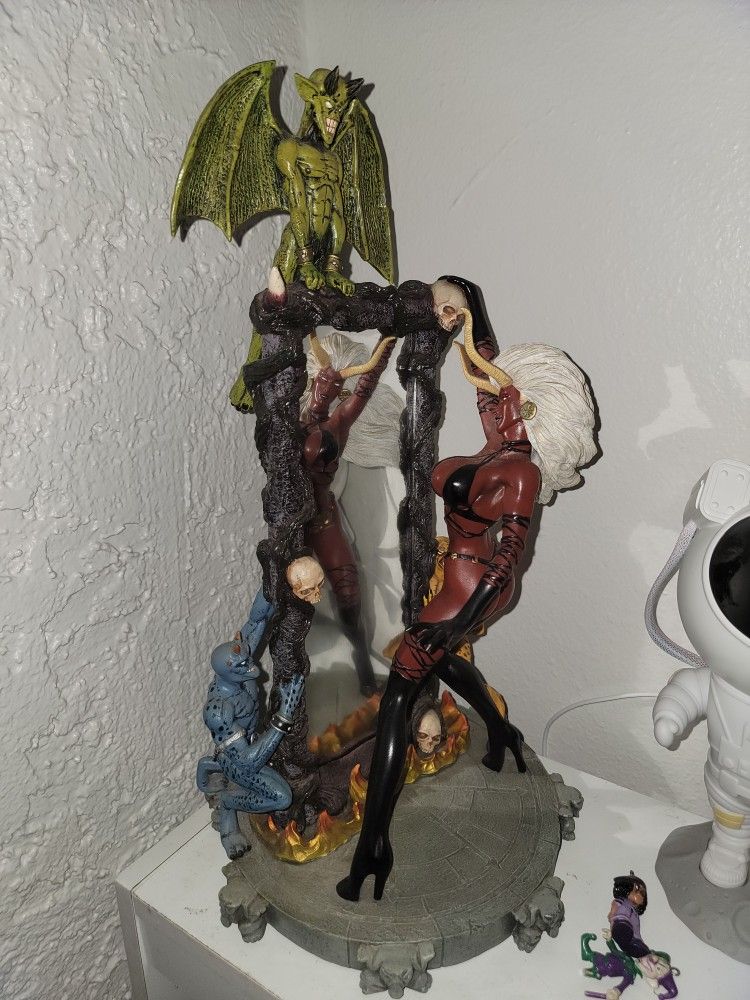 Chaos! Comics Lady Demon In Her Mirror Resin Statue Chaos Brian Pulido Death