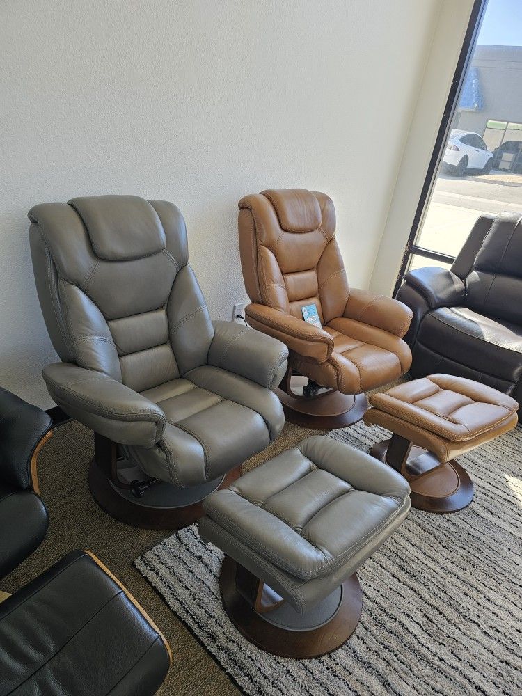 Leather Swivel Chair Faringdon