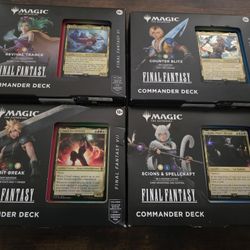MTG Final Fantasy Commander Decks - Full Set!